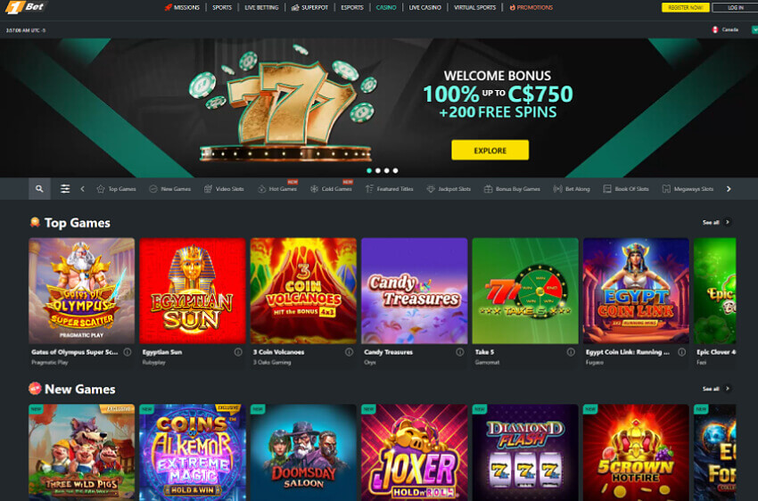 1Bet Casino Bonus