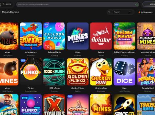 Flagman Casino crash games screenshot
