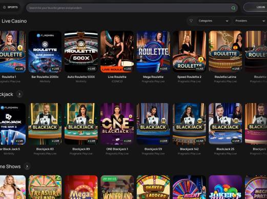 Flagman Casino screenshot live games